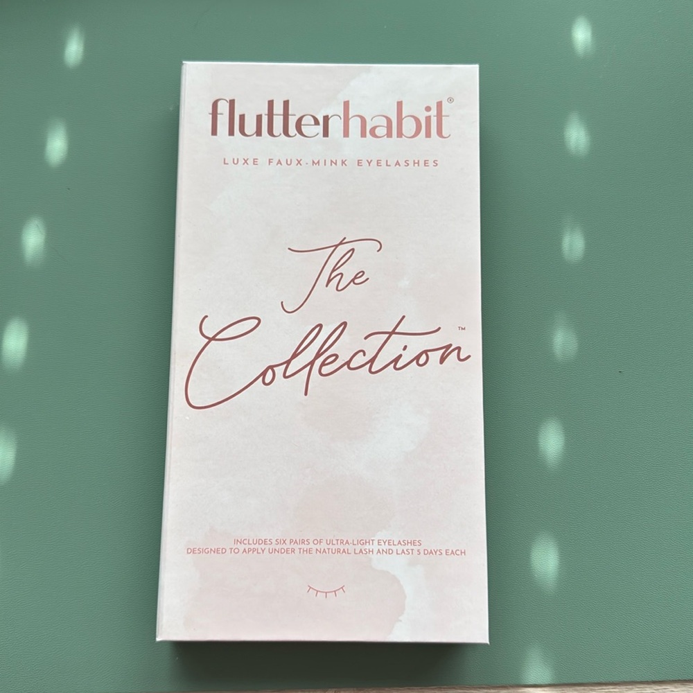 Flutter Habit-the collection. Sample selection of each lash design